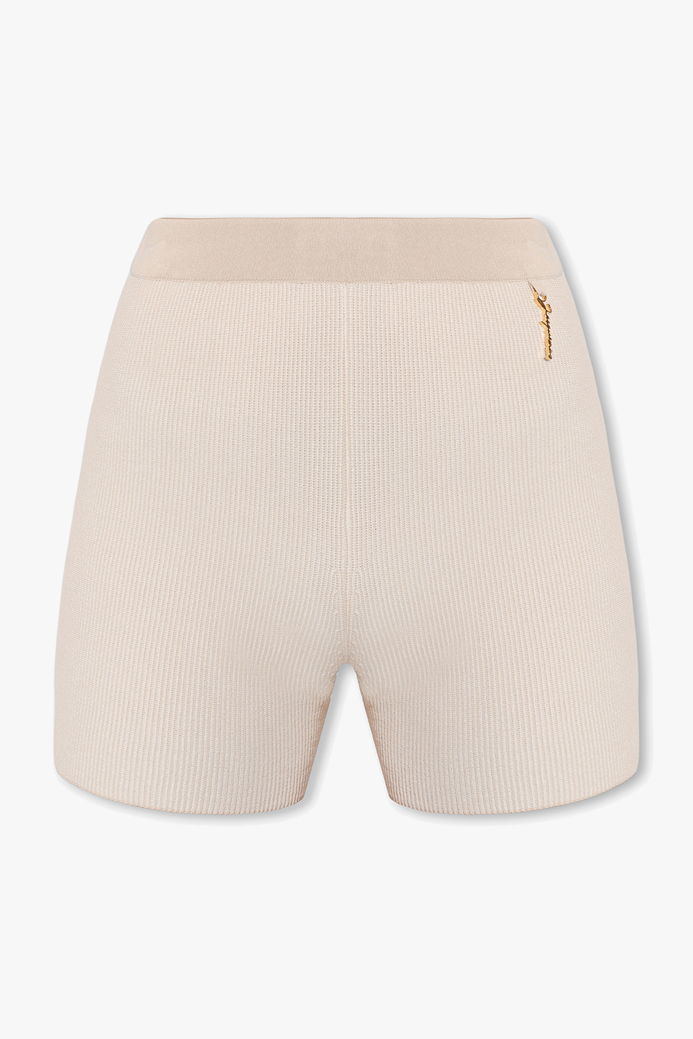 Beige Pralu ribbed shorts Lace Up Jacquemus Petite Briella